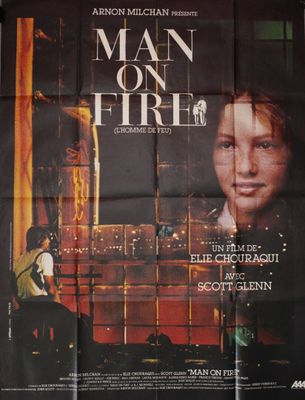 man on fire - 27 x 40 movie poster - french style a