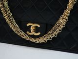 chanel black quilted lambskin flap bag with gold hardware