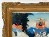 a picture of a painting on the wall of a room