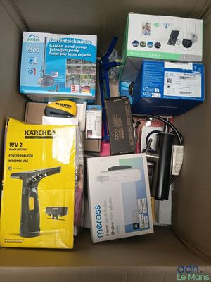 a box full of electronics and other items that are in it