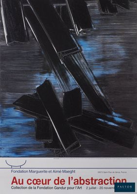 une image représentant une affiche en noir et blanc sur laquelle figure la photo d'un bâtiment