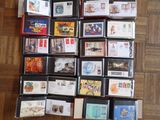 a lot of cards and postcards on the floor