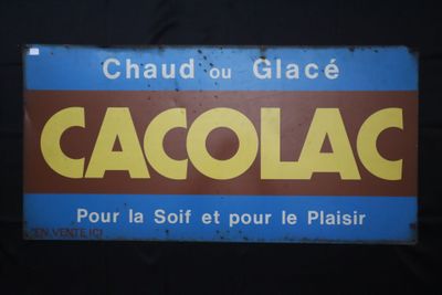"CACOLAC - chaud ou glacé - pour la soif et pour le plaisir"…