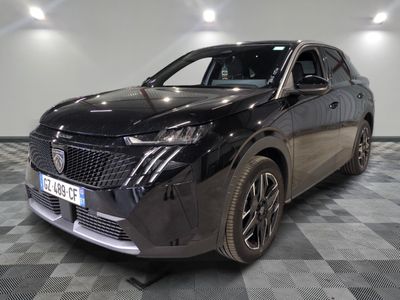 a picture of a black car parked in a garage