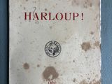 un vieux livre posé sur une table bleue