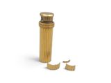 an image of a gold lighter with a broken one
