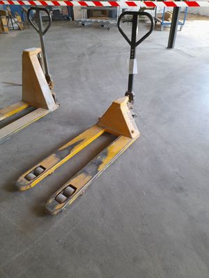 two pallets that are sitting in a warehouse
