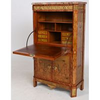 GILBERT. (Attribué à). SPECTACULAIRE SECRETAIRE LOUIS XVI à … (photo 3)