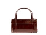 une image représentant un sac à main marron sur fond blanc