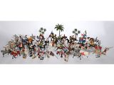 a large group of figurines of various types and sizes