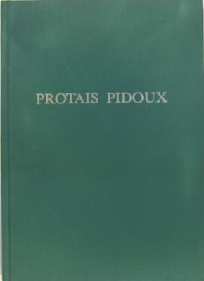 un livre vert portant le titre « Protais Pidoux »