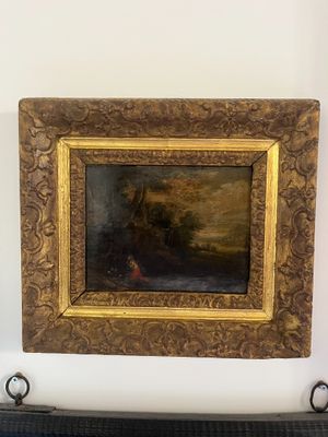 a picture of a painting hanging on a wall