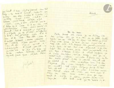 une lettre manuscrite adressée de personne à personne