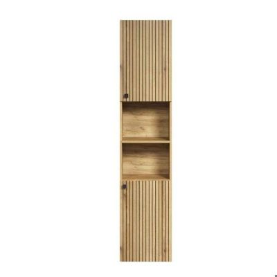 an image of a tall wooden cabinet with a door
