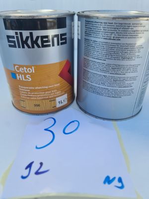 Ensemble comprenant 12 bidons de 1 litre de lasure de protec…