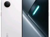 vue arrière et latérale d'un téléphone Oppo blanc