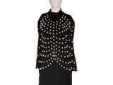 a mannequin dress with pearls and pearls on the shoulders
