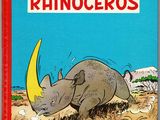 a book with an image of a rhinoceros on the cover
