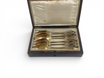 Dans leur coffret en bois noirci à décor de filets de laiton… - Photo 1