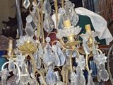 a chandelier that is sitting in a room