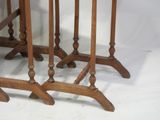 three tables that are sitting next to each other