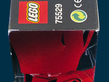 a box of lego star wars items on a blue background
