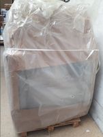 Fauteuil MARIJO en velours côtelé gris clair, dimensions: 10… (photo 3)