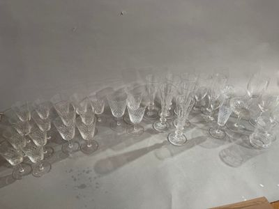 Partie de service de verres en cristal Joint flutesd à champ…