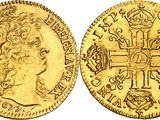 an image of a gold coin with a cross on it