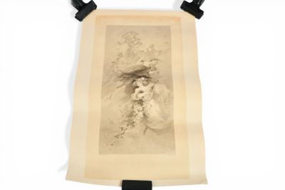 FRAIPONT d'après CHERET. Allégorie de la musique.