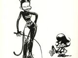 un dessin en noir et blanc représentant un chat et une souris