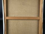an easel with a piece of cardboard sitting on top of it