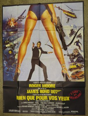 a movie poster for james bond ' s ' ren que pour vos yeux