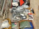 a box of assorted items sitting on the floor