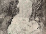 an image of a drawing of a woman sitting on a bed