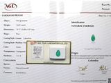 un certificat sur lequel figure l'image d'une larme verte