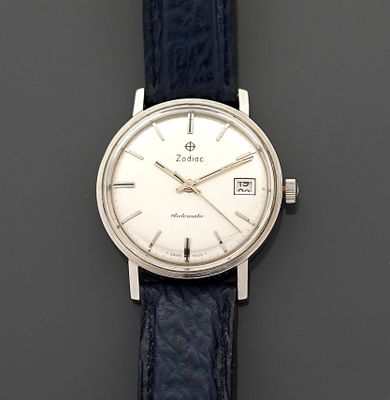 ZODIAC Montre de sport en acier à mouvement automatique.