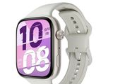 une photo d'une Apple Watch blanche sur fond blanc