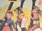 a poster for a children ' s book with a picture of a boy and a girl