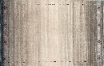 Tapis Moderne fait main couleur gris beige dégradé 230 x 160