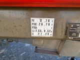 a close up of a sign on the back of a truck