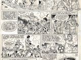 an image of a comic strip with a bus in the background