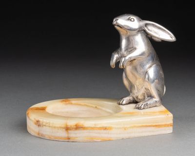 Marcel GUILLEMARD (1886-1932). Vide-poche au lapin