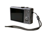 a digital camera that is connected to a lanyard