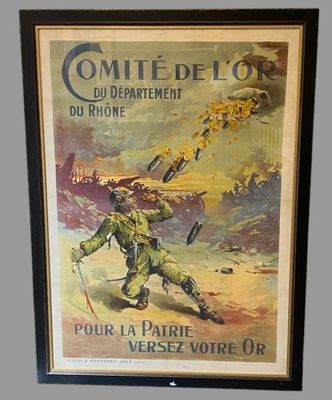 peinture sur le mur d'une pièce représentant un homme en uniforme militaire