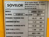 a close up of a label on a machine that says sovelor