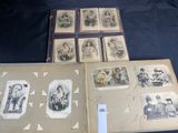 a lot of old photos of people on the pages