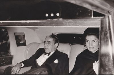 Alain Dejean. Aristote et Jackie Onassis vers 1968.