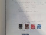 a picture of a white board with a lot of stamps on it
