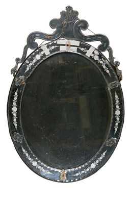 Miroir vénitien ovale 102 x 69 cm